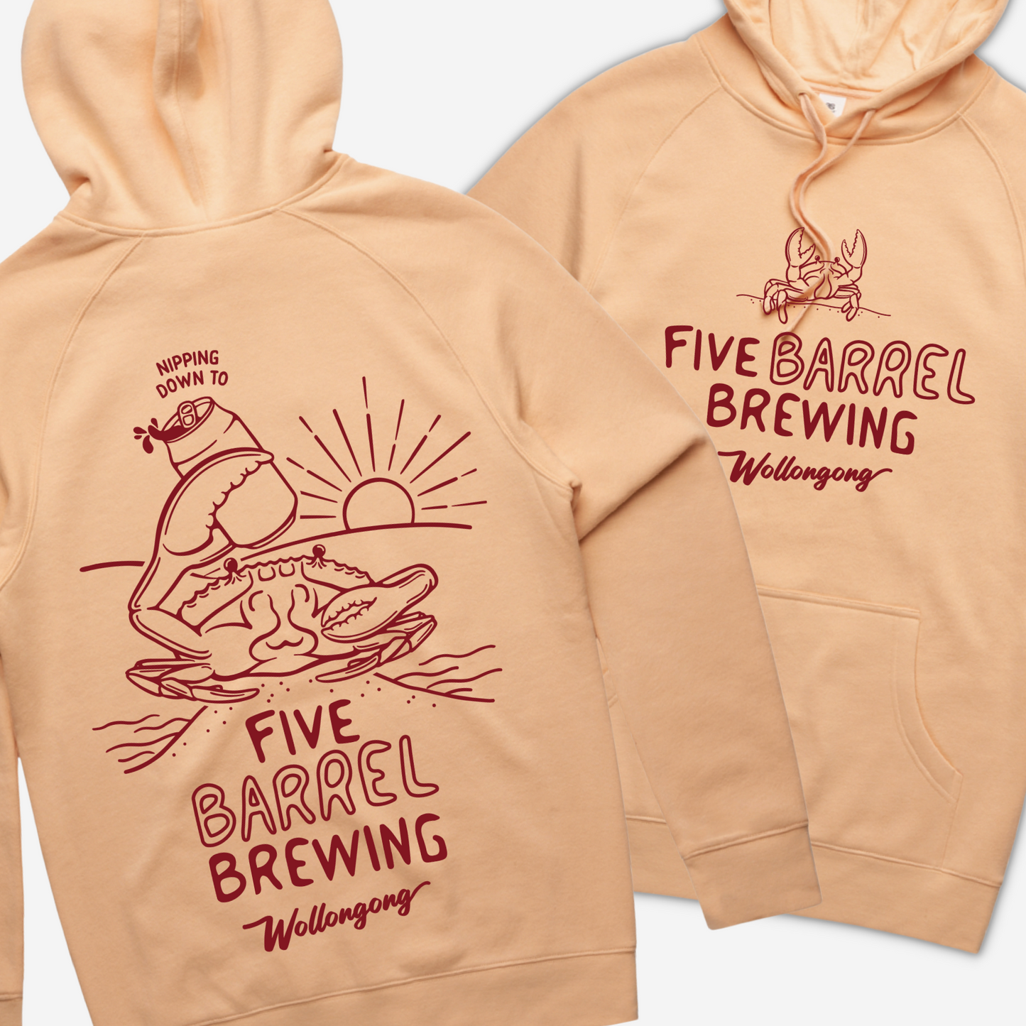 Little Nipper Peach Hoodie